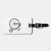 ハイホイール自転車イラストレーション ラゲッジタグ (正面横)