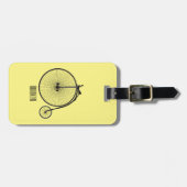 ハイホイール自転車イラストレーション ラゲッジタグ (正面横)