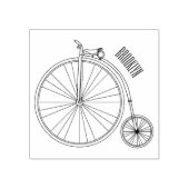 ハイホイール自転車イラストレーション ラバースタンプ (インプリント)