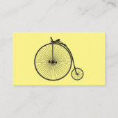 ハイホイール自転車イラストレーション 名刺 (裏面)