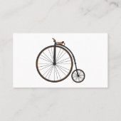 ハイホイール自転車イラストレーション 名刺 (裏面)