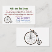 ハイホイール自転車イラストレーション 名刺 (正面/裏面)