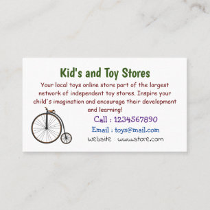 ハイホイール自転車イラストレーション 名刺