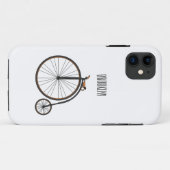 ハイホイール自転車イラストレーション Case-Mate iPhoneケース (裏面(横))