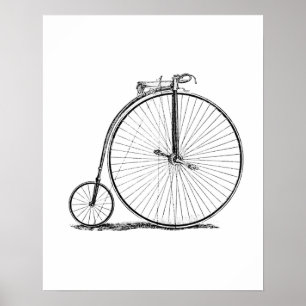 ハイホイール自転車 ペニー・ファージング ポスター