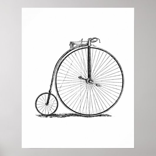ハイホイール自転車 ペニー・ファージング ポスター (正面)