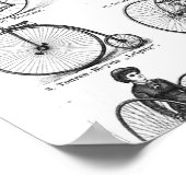 ハイホイール自転車 ペニー・ファージング ポスター (角)