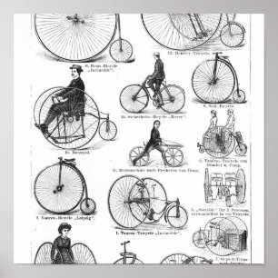 ハイホイール自転車 ペニー・ファージング ポスター