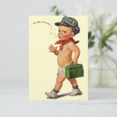 ハイホーウイスラーデザインヴィンテージ招待状 招待状 (スタンド正面)