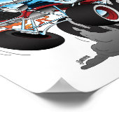 ハイボーイ改造レースカー漫画 ポスター (角)