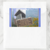 ハイポイントウェストバージニア州スプルースのノブ 長方形シール (バッグ)