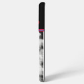 ハイポイント(赤いハート付き) (紫縁ど/黒) SAMSUNG GALAXYケース (左側面)