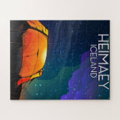 ハイマイ、アイスランド、キャンプ休暇のポスター。 ジグソーパズル (横)