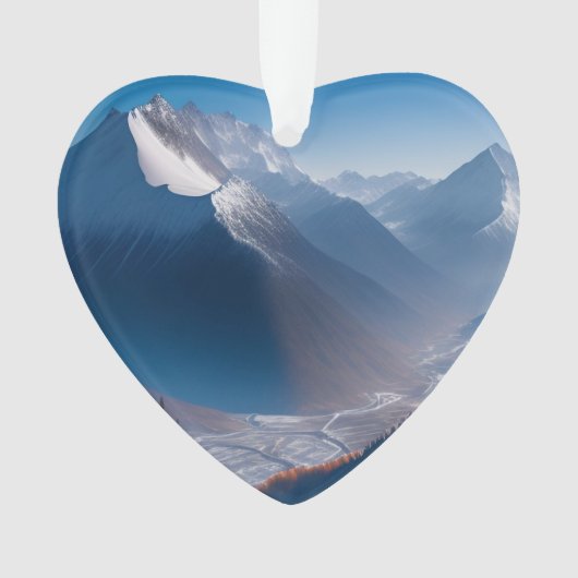 ハイマウンテンピークス日付フォトカスタム オーナメント (正面)