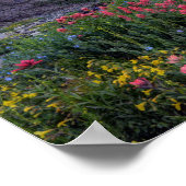 ハイマウンテンメドウのワイルドフラワー – ユタ ポスター (角)