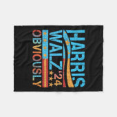 ハイマーは明らかに!ハリスワルツ2024年選挙 フリースブランケット (正面(横))