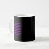 ハイマーハイマーハイマー認識度 – アメリカ国旗Purple R コーヒーマグカップ (正面左)