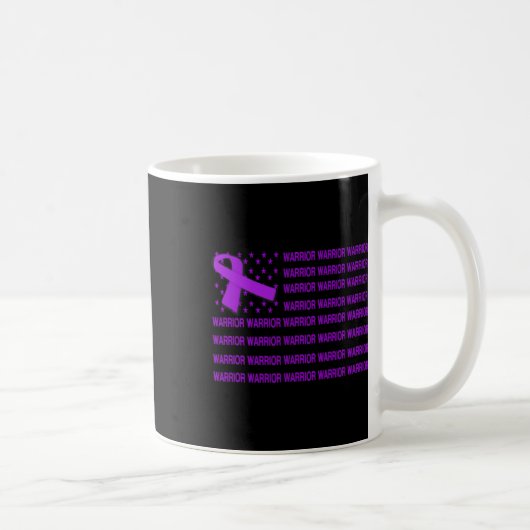 ハイマーハイマーハイマー認識度 – アメリカ国旗Purple R コーヒーマグカップ (右)
