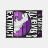 ハイマーハイマー認知症認識度支援ヴィンテージ フリースブランケット (正面(横))