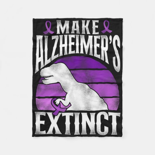 ハイマーハイマー認知症認識度支援ヴィンテージ フリースブランケット (正面)