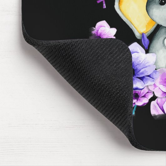 ハイマーハイマー認識度かわいいゾウ私が思い出す マウスパッド (コーナー)