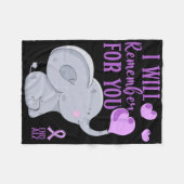 ハイマーハイマー認識度私はあなたのために思い出す最後 フリースブランケット (正面(横))