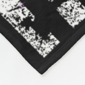 ハイマーハイマー認識度 – アメリカ国旗の紫リボン フリースブランケット (角)