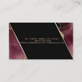 ハイモダンエレガントヒールBurgundy Agate 名刺 (裏面)