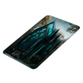 ハイモダンテックゴシック様式の家の外装デザイン マグネット (左側)