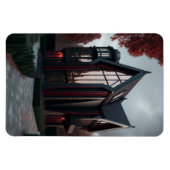 ハイモダンテックゴシック様式の家の外装デザイン。 マグネット (横)