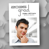 ハイモダンテミニマルク写真の卒業 案内状