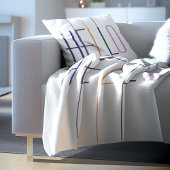 ハイモダンロストライプの数々のカラータイポグラフィ クッション