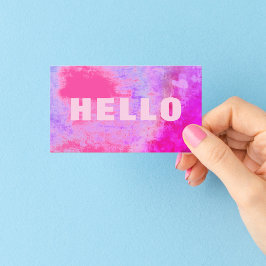 ハイユニークログランジーホットピンク薄紫紫 名刺