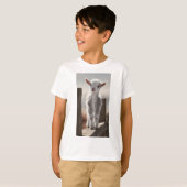 ハイユーム・アル＝アドハー かわいい子ヤギ キッズTシャツ Tシャツ (正面フル)
