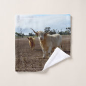 ハイラいけなンド牛食べ作物お風呂タオル一式 バスタオルセット (ウォッシュタオル)