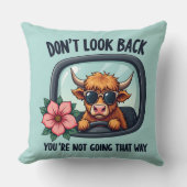 ハイラおもしろいンドカウレトロウェスタンやる気を起こさせるアート クッション (正面)