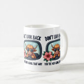 ハイラおもしろいンドカウレトロウェスタンやる気を起こさせるアート コーヒーマグカップ (正面右)