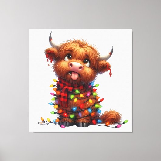 ハイラおもしろいンド牛 キャンバスプリント (正面)