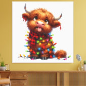 ハイラおもしろいンド牛 キャンバスプリント (インサイチュ (リビング))