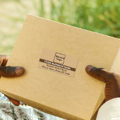 ハイライトされたブランド名の出荷とライトブラウン ラベル