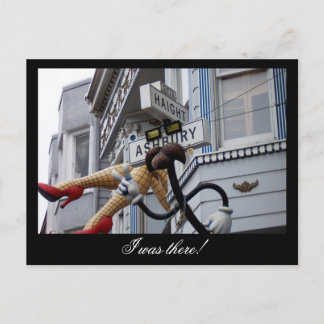 ハイライトアッシュベリー通りサインカリフォルニア ポストカード