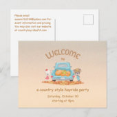 ハイライドカントリーベアーズオータム招待状はがき インビテーションポストカード (正面/裏面)