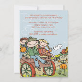 ハイライドキッズ招待状秋誕生日パーティー 招待状 (正面)