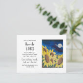 ハイライドバーベキューサンフラワーズフォークアート招待状 ポストカード (スタンド正面)