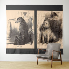 ハイライフドッグ，ローライフドッグ タペストリー