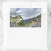 ハイライントレイルとサンロードに行く – 氷河 長方形シール (バッグ)