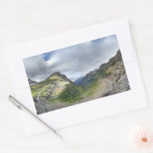 ハイライントレイルとサンロードに行く – 氷河 長方形シール (封筒)