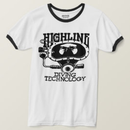ハイライン ダイビング テック レトロ (ブラック ロゴ) Tシャツ
