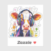 ハイラカラフルンド牛 シール (シート)