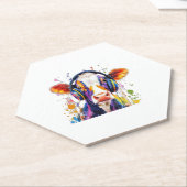 ハイラカラフルンド牛 ペーパーコースター (アングル)